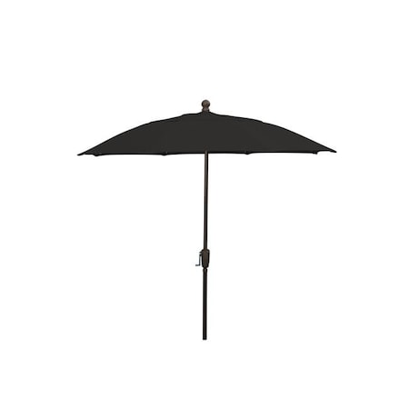 Fiberbuilt Home FiberBuilt Home 9HCRCB-Black 9 ft. Oct 6 Rib Crank Champagne Bronze with Black Spun Poly Canopy Patio Umbrella 9HCRCB-Black